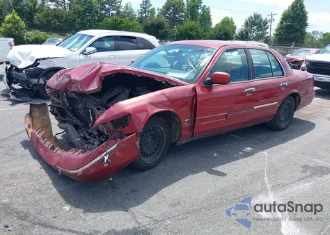 2000 Mercury Grand Marquis Gs from USA, damaged, VIN 2MEFM74W8YX661857